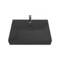 Rectangular Black Ceramic Wall Mounted or Drop In Sink